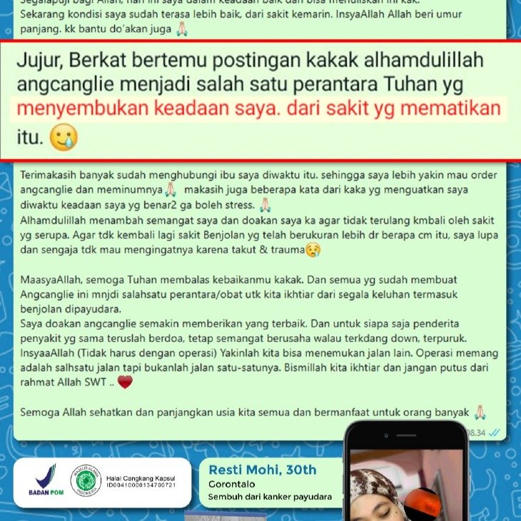 Gambar: Testimoni Jujur Sembuh Dari Kanker